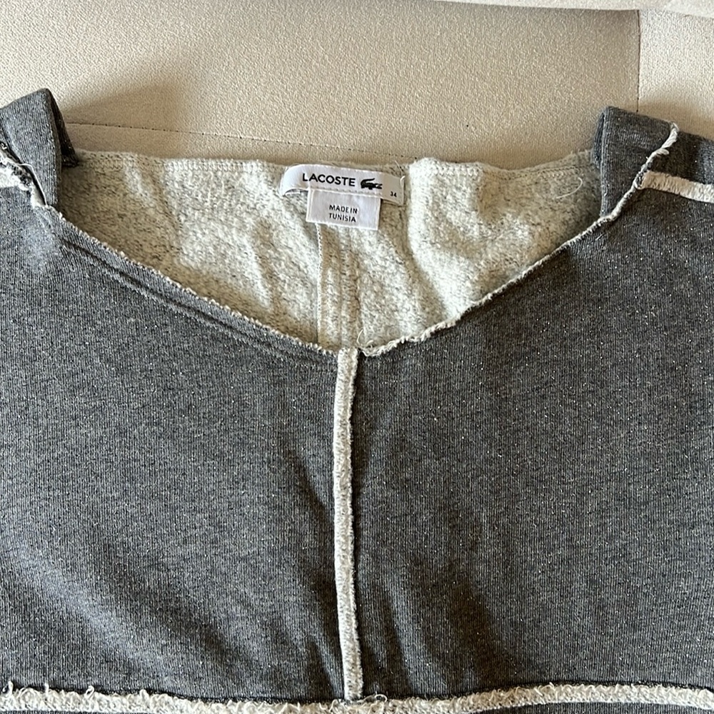 Lacoste dress with outside stitching size 34